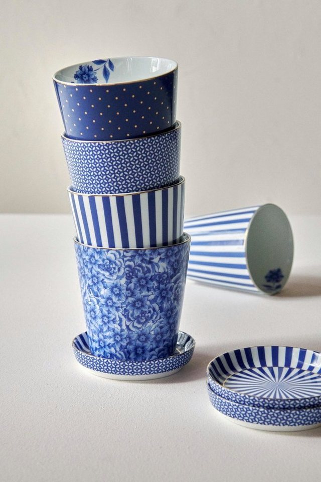 Pip Studio Royal hrnek bez ucha 270ml, modro-bílý