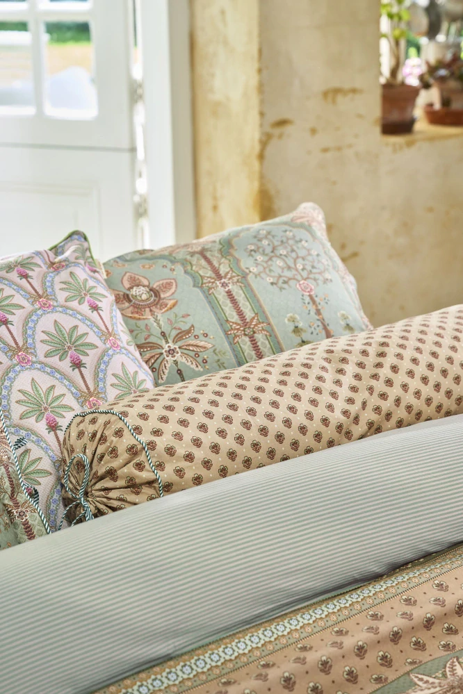 Pip Studio perkálové povlečení Bollywood Dreams zelené 200x200 + 2 x 70x90 cm