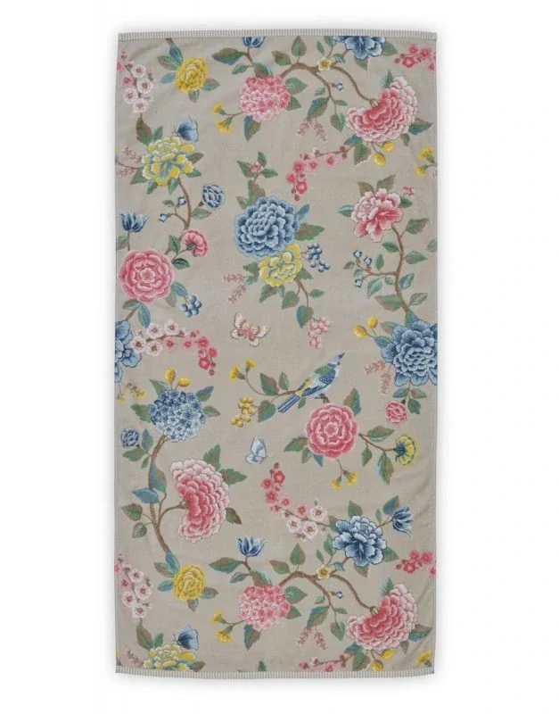 Pip Studio Good Evening bavlněný froté ručník khaki 55x100 cm