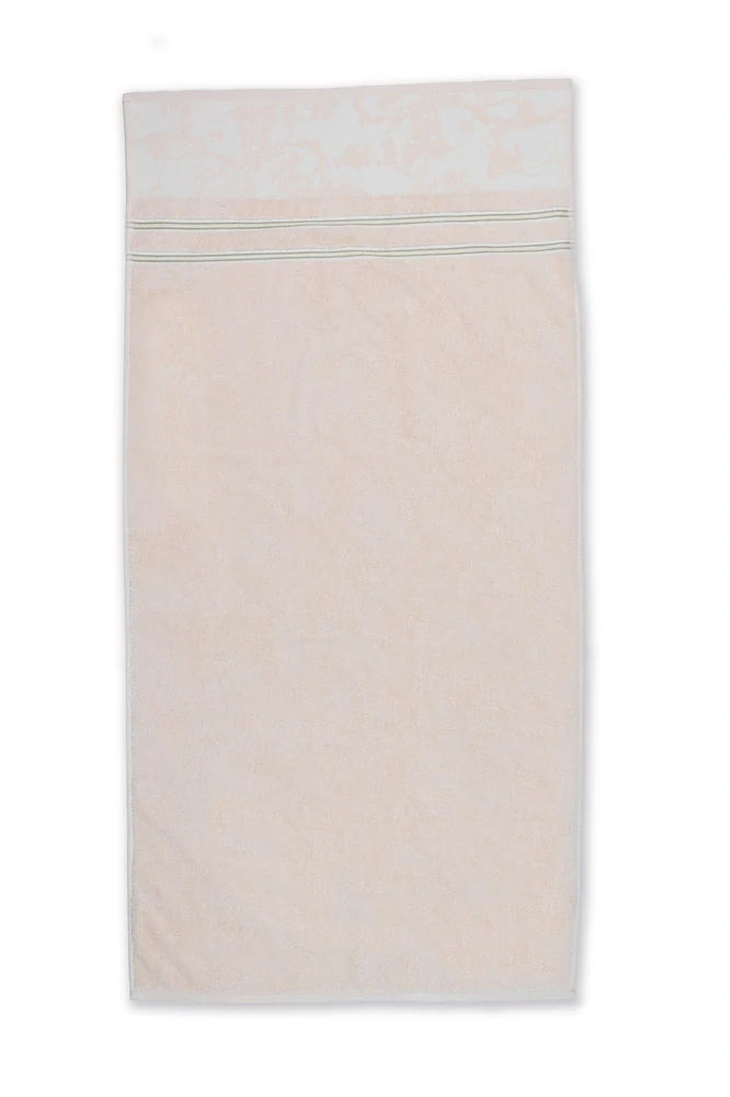 Bavlněný froté ručník na ruce Fleurir 50x50, krémově bílá