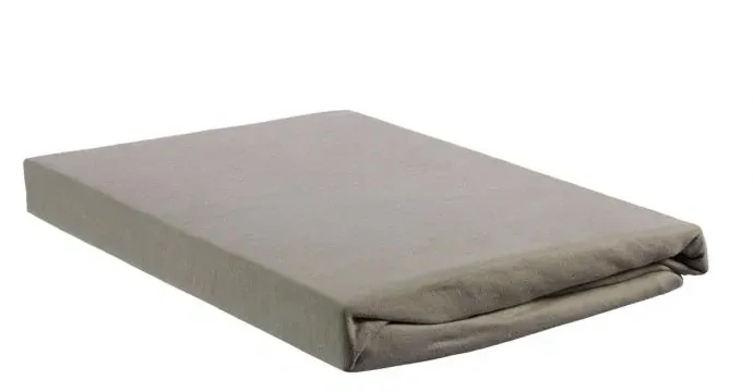 Beddinghouse Jersey kvalitní bavlněné prostěradlo, taupe