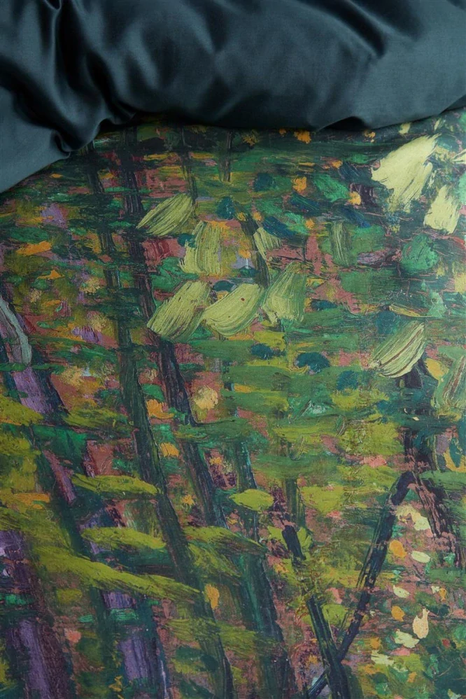 Van Gogh saténové povlečení Trees zelené 200x200 + 2x 70x90 cm