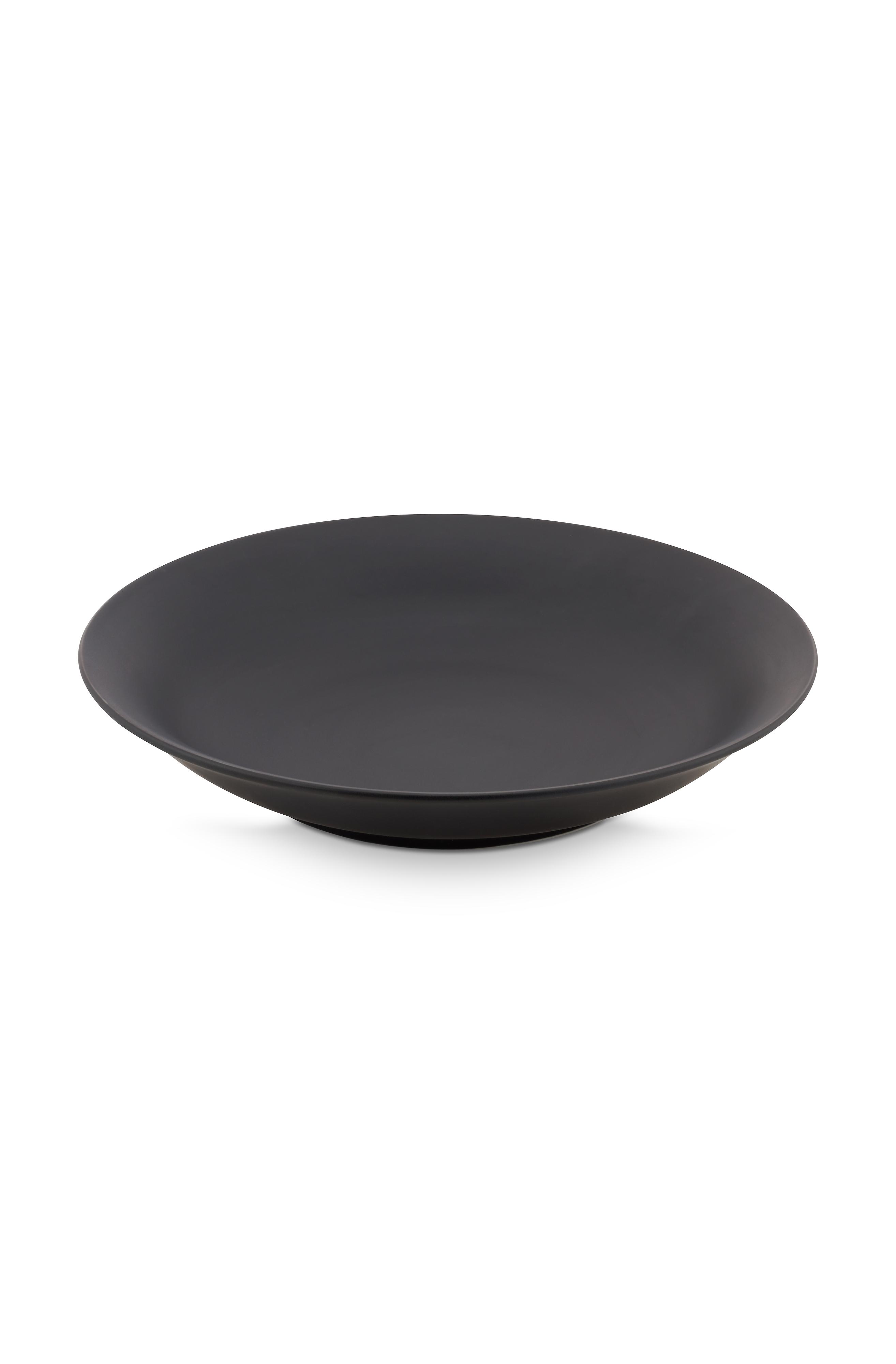 vtwonen Matt Black hluboký talíř Ø 25,5 cm, černý matný