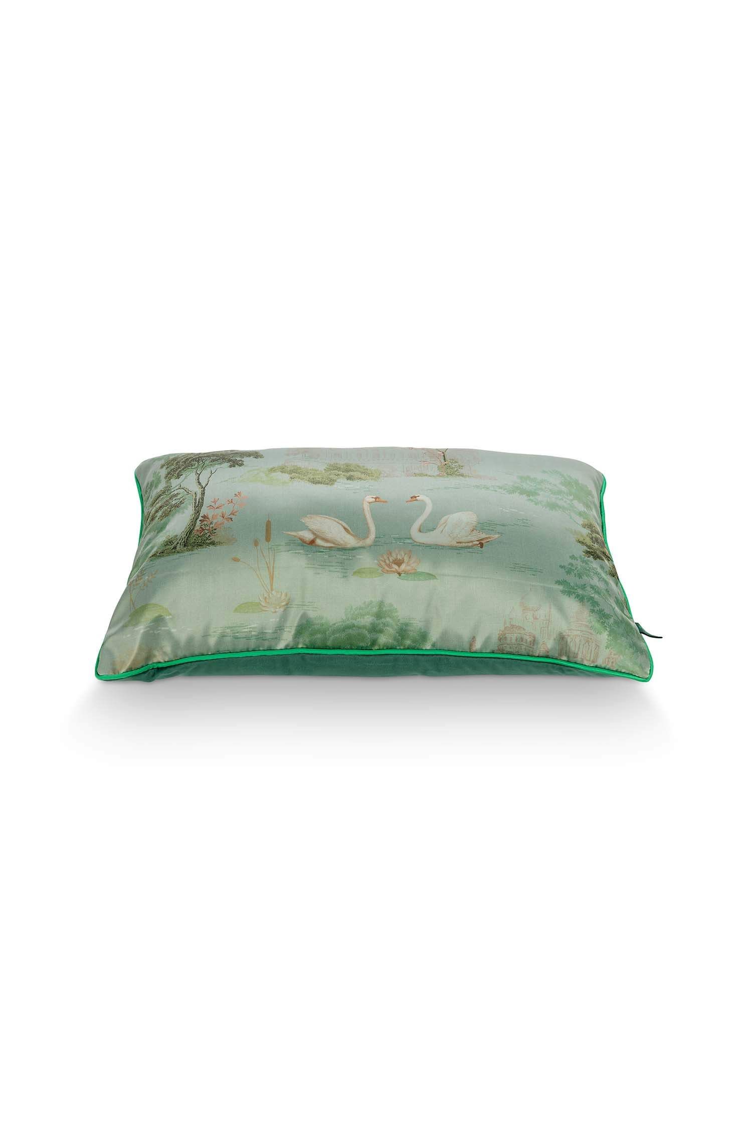 Pip Studio Darjeeling Day polštář 35 x 60 cm - zelený