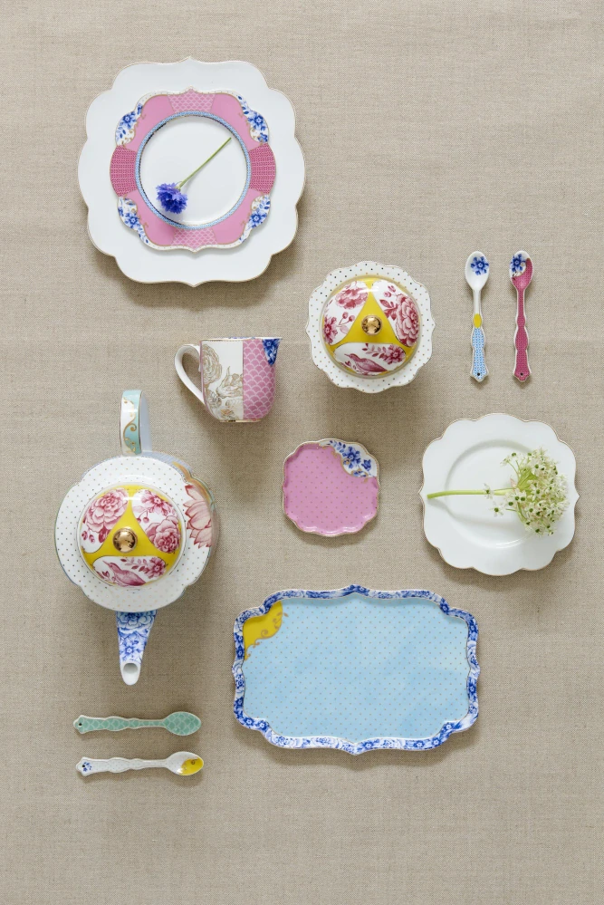 Pip Studio Royal Multi cappuccino šálek s podšálkem 210ml, barevný