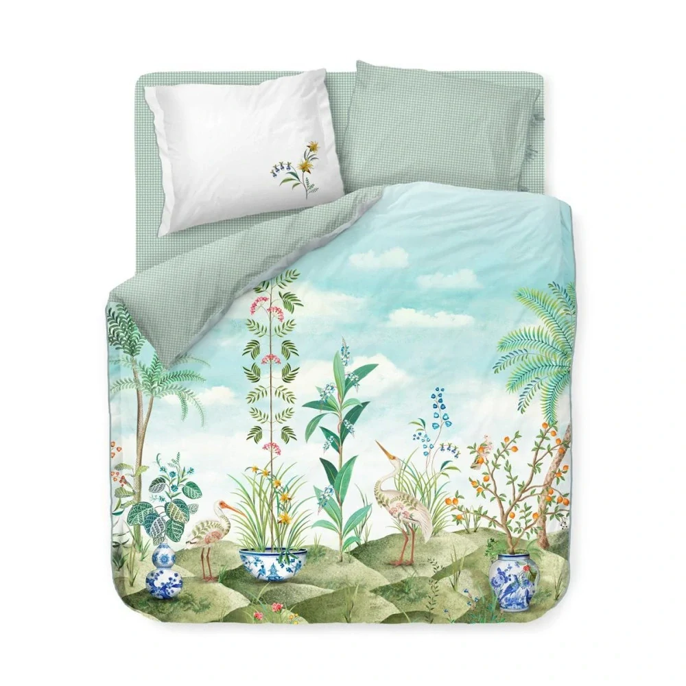 Pip Studio perkálové povlečení Jolie bílé 200x200 + 2x 70x90 cm