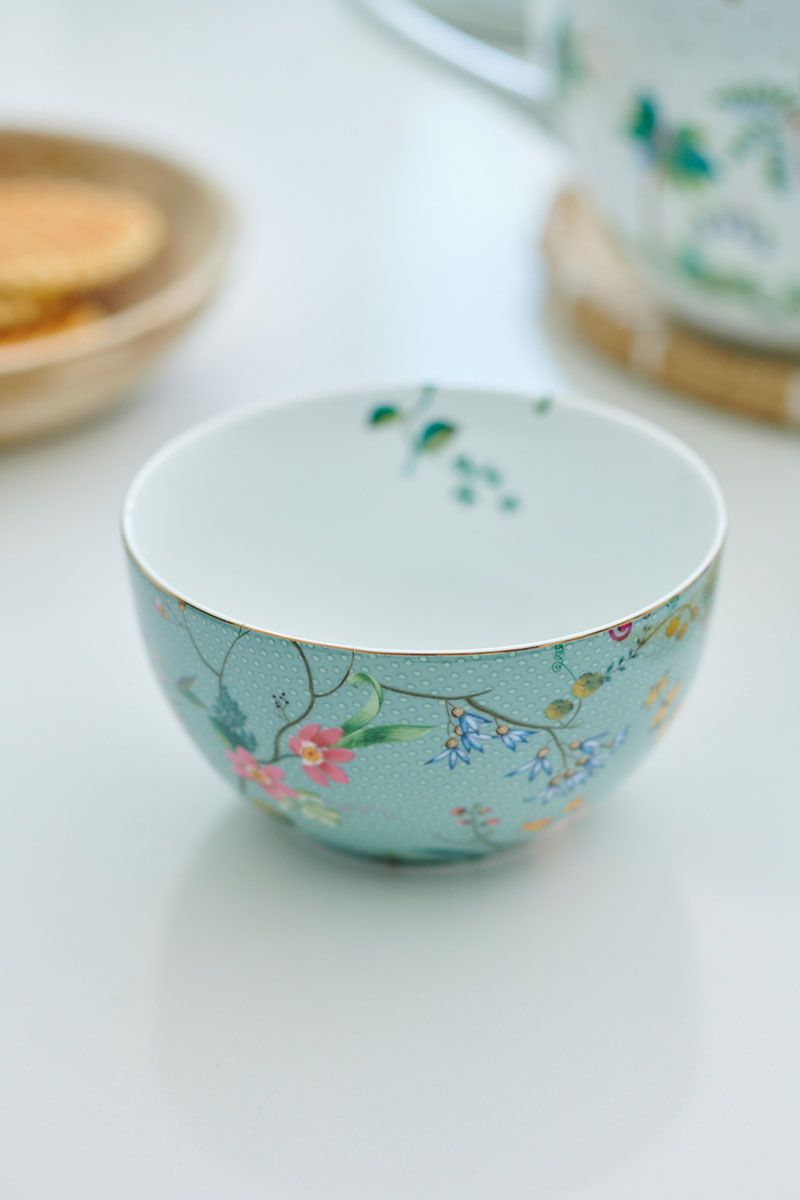 Pip Studio Jolie Flowers miska ∅12cm, modrá