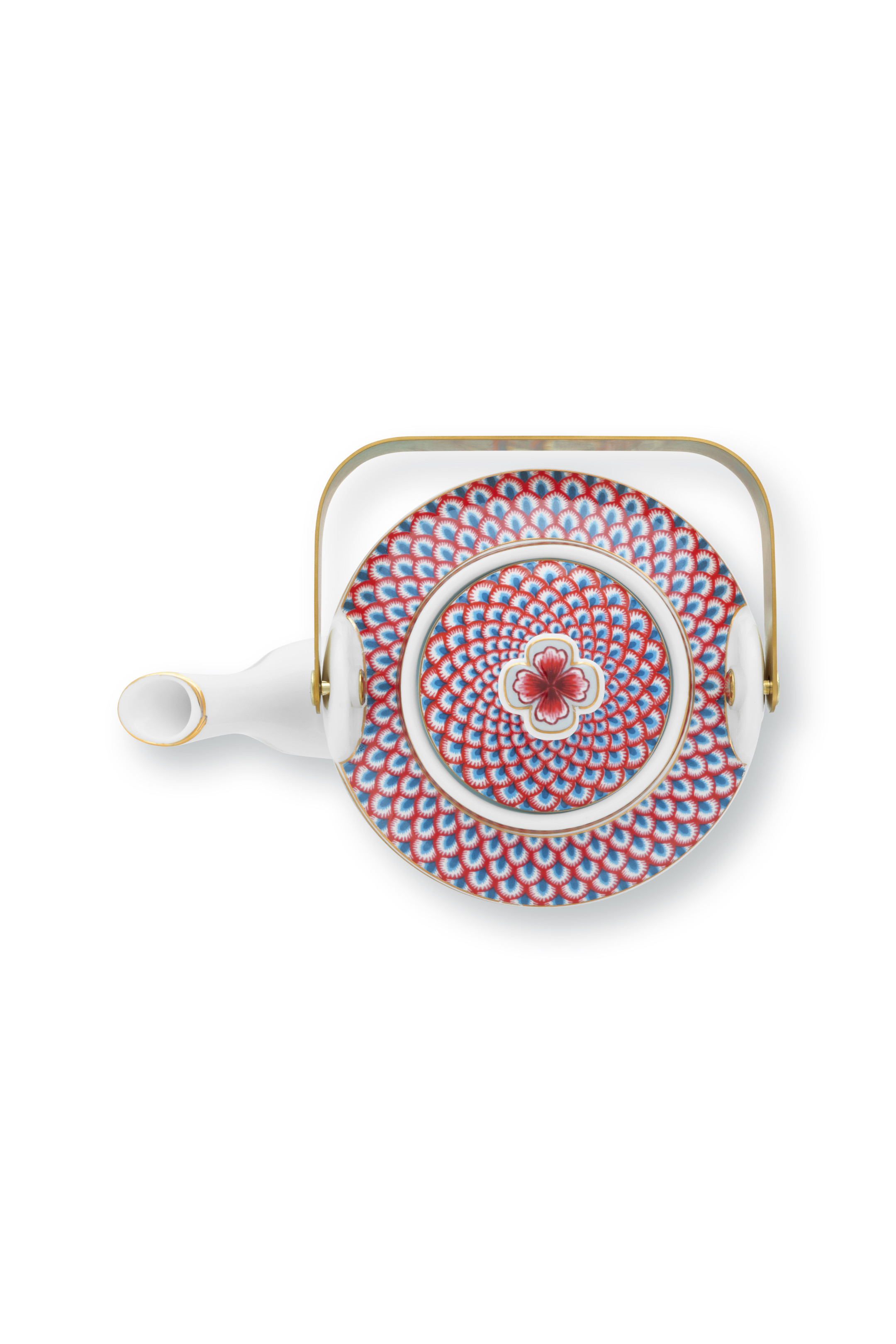 Pip Studio Flower Festival Oriental čajová konvice 1l, modrá