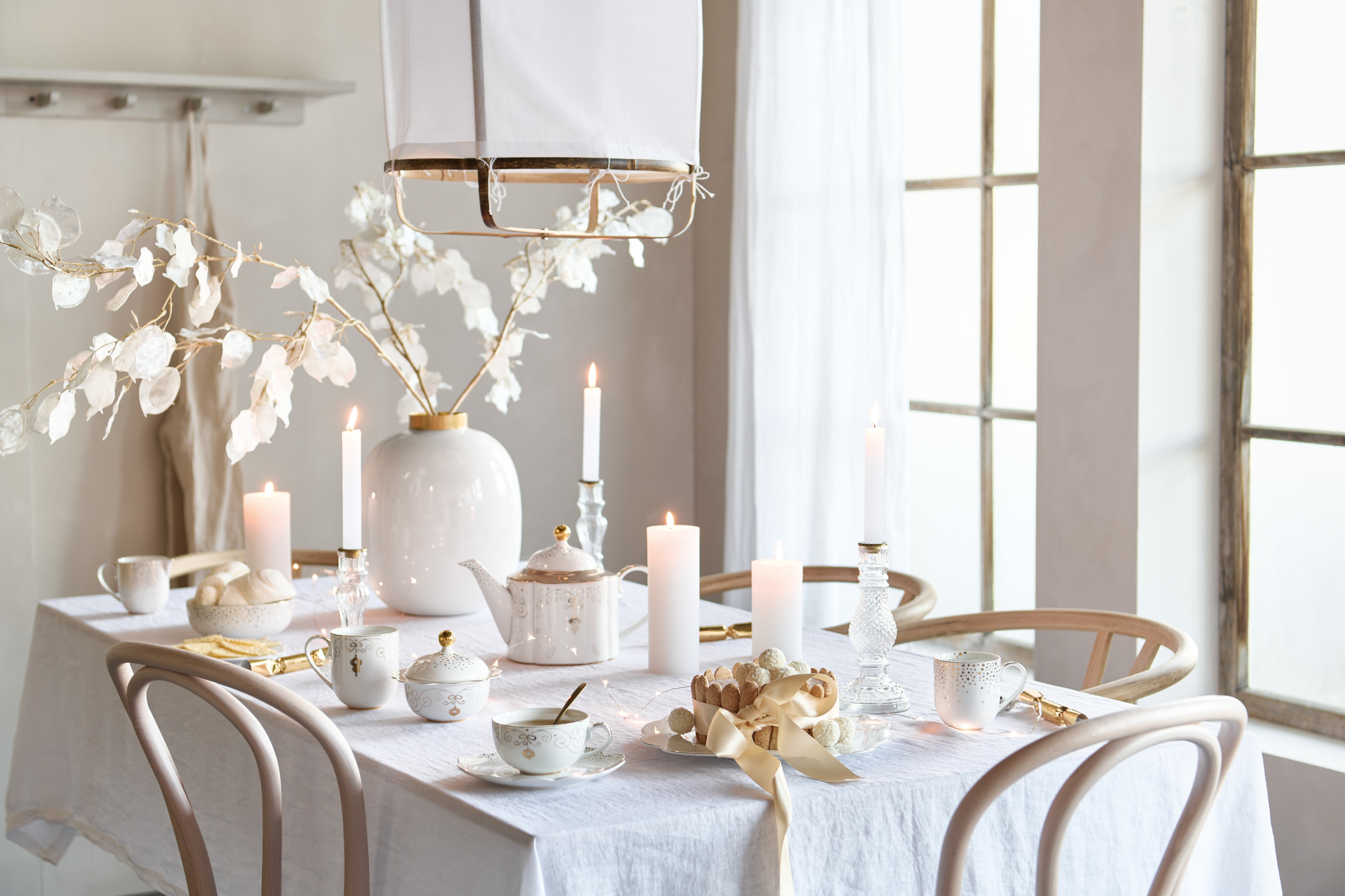 Pip Studio Royal Winter cappuccino šálek s podšálkem 210ml, bílý