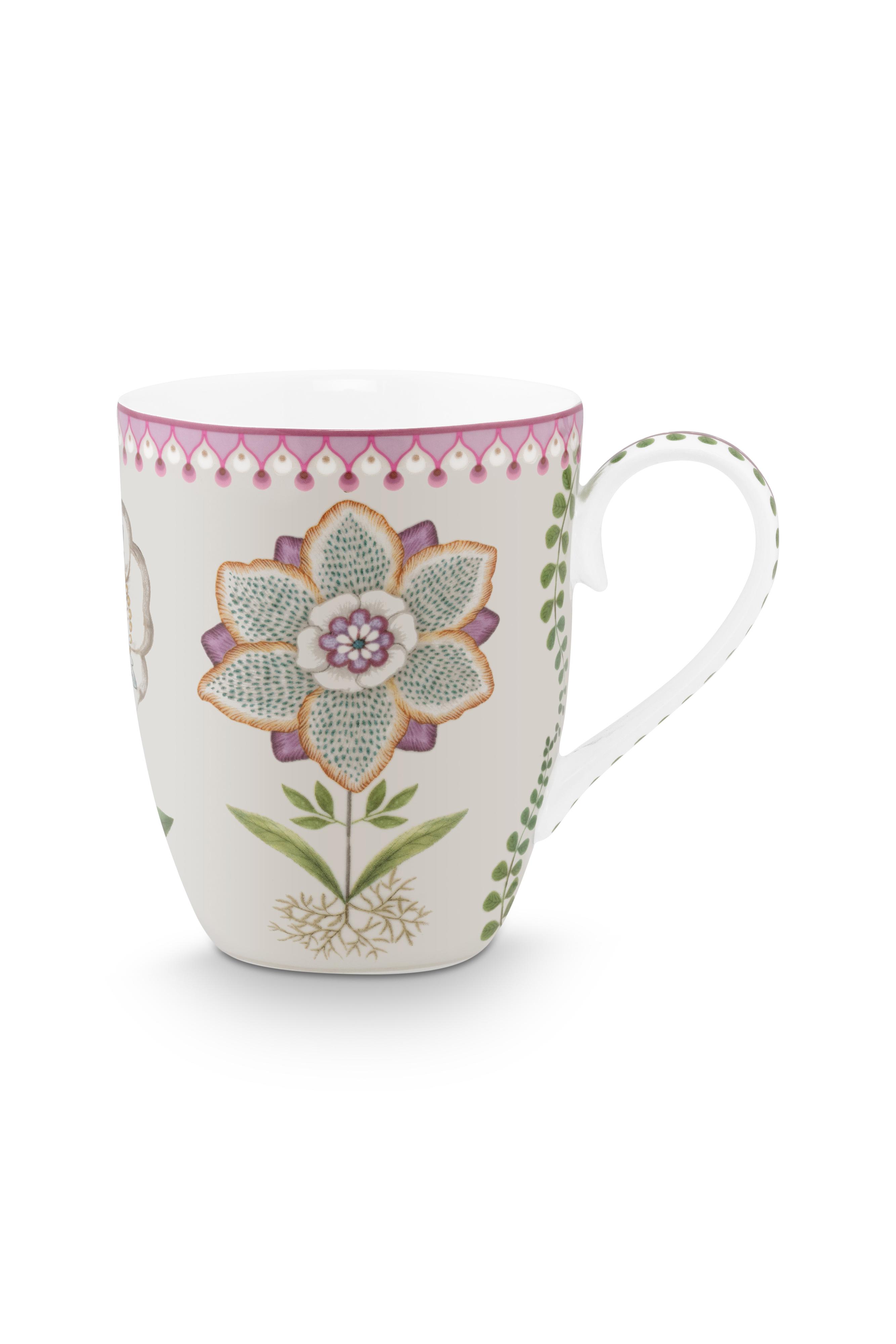 Pip Studio Lily & Lotus sada 2 hrnků 350ml, lila