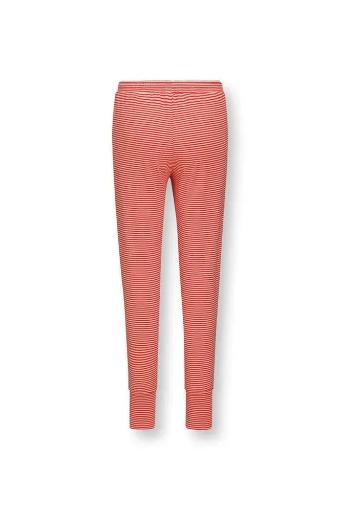 Pip Studio Bobien dlouhé kalhoty Little Sumo Stripe, coral