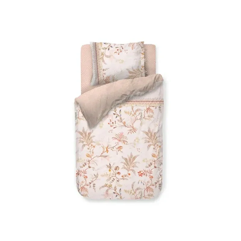 Pip Studio perkálové povlečení Salento bílé 140x200 + 70x90 cm