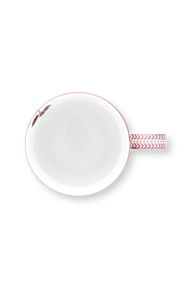 Pip Studio Jolie Flowers sada 2 ks hrnků 350ml, růžová