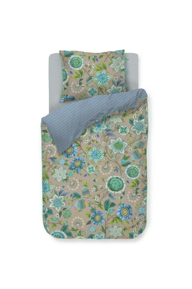 Pip Studio perkálové povlečení Viva La Vida modré 140x200 + 70x90 cm