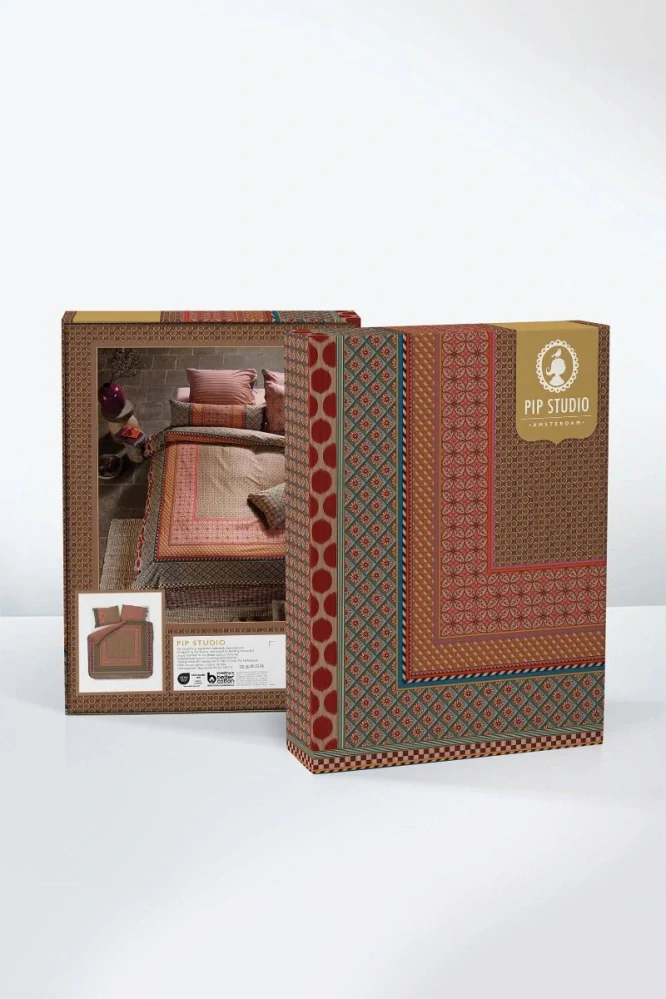 Pip Studio perkálové povlečení Bogolan Multi 140x200 + 70x90 cm