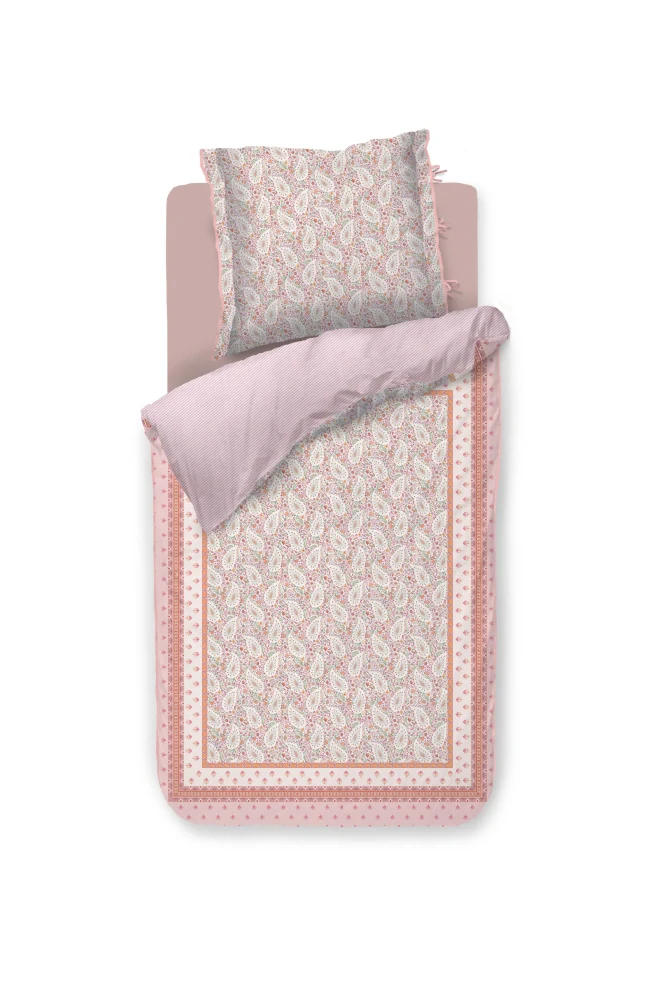Pip Studio perkálové povlečení Kairi Bloom světle růžové 140x200 + 70x90 cm