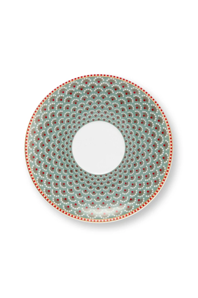 Pip Studio Blooming Tales sada 2ks šálků s podšálky 270ml, modré