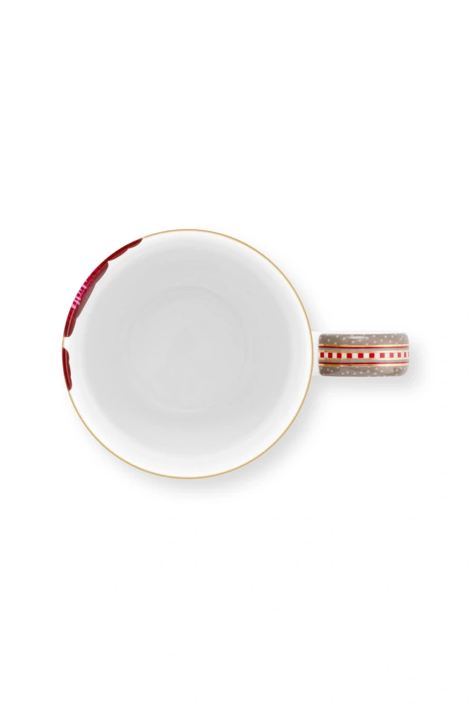 Pip Studio Blooming Tales sada 2ks hrnků 180ml, khaki