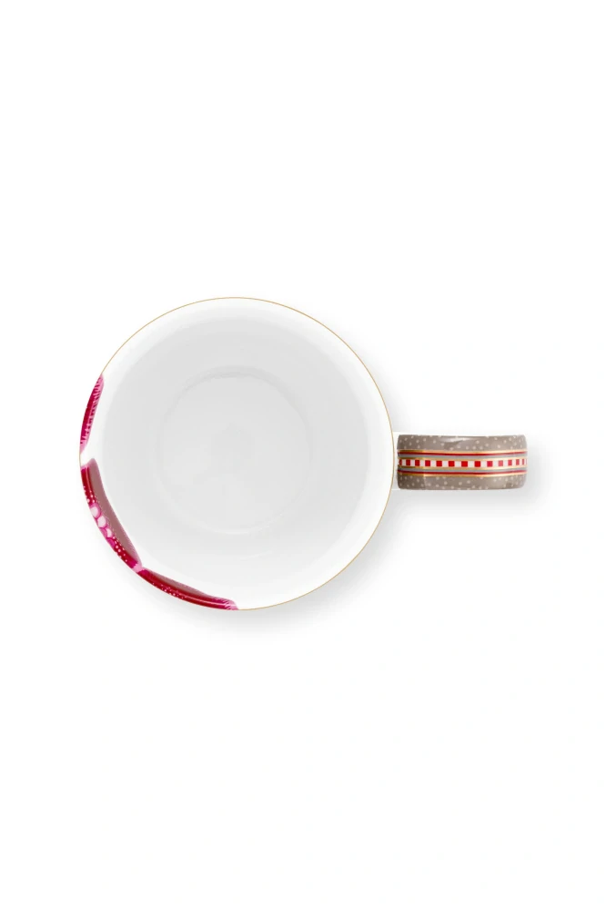 Pip Studio Blooming Tales sada 2ks XL hrnků 440 ml, khaki