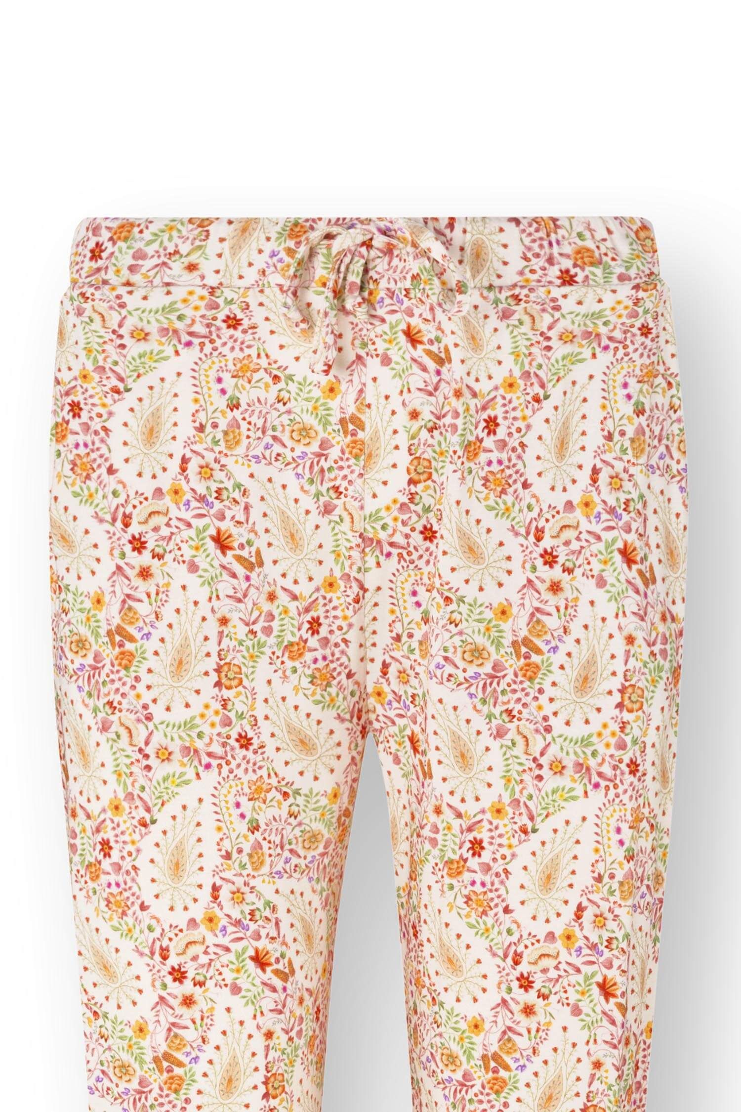 Pip Studio Bobien dlouhé kalhoty Kairi Bloom, červené