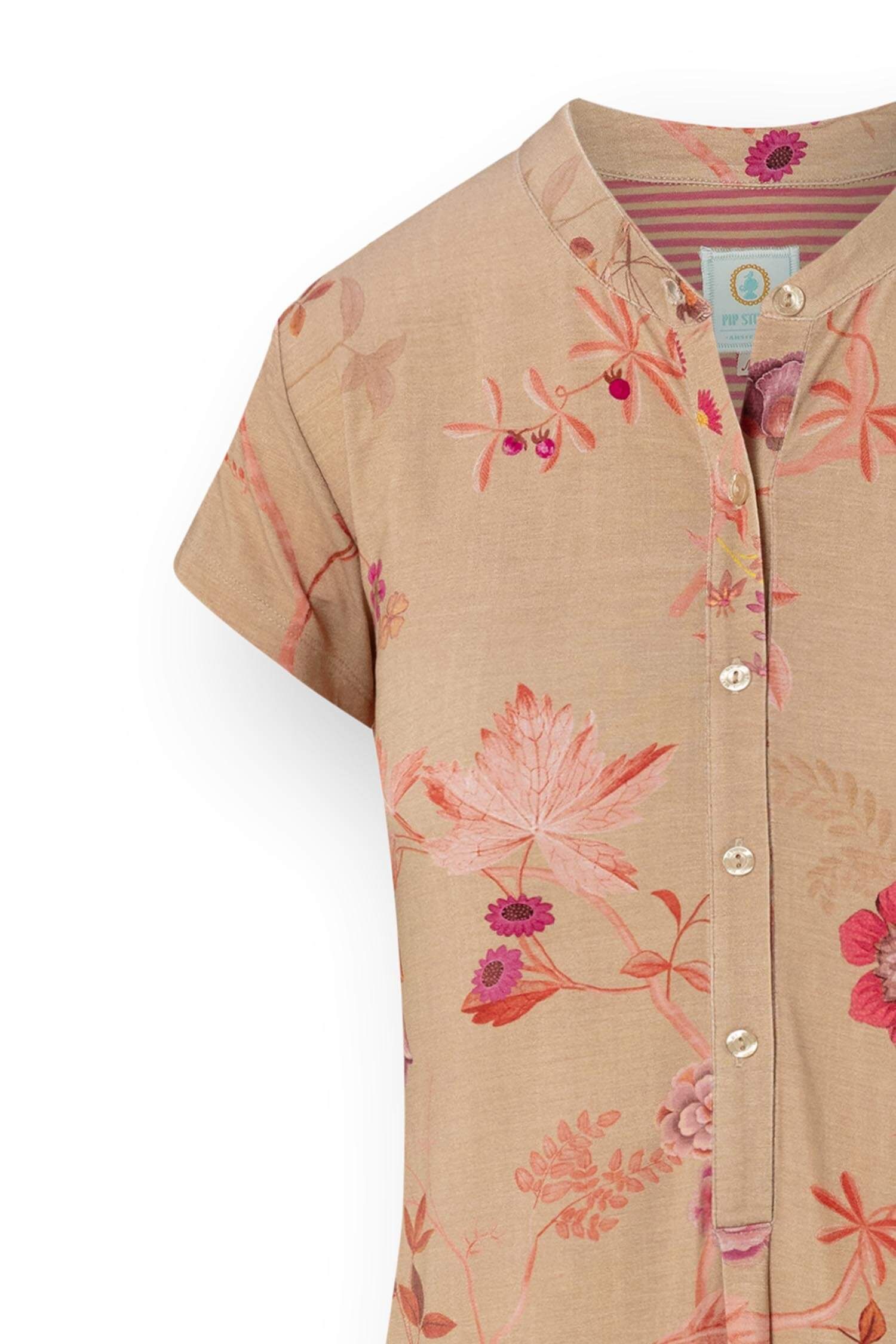 Pip Studio Dalia noční košile Marigold, růžová-khaki