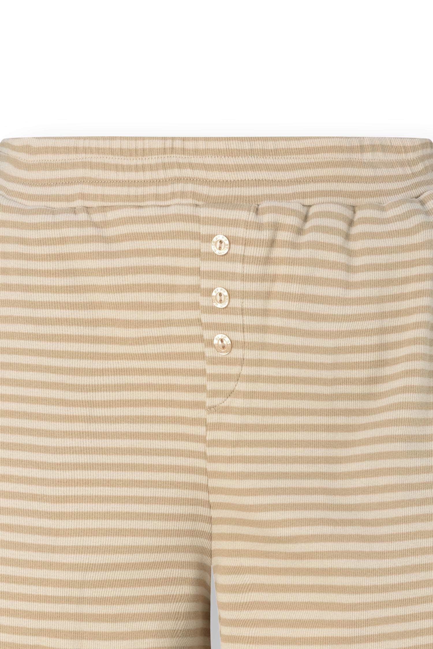 Pip Studio Bobi kraťasy Little Sumo Stripe, pískové