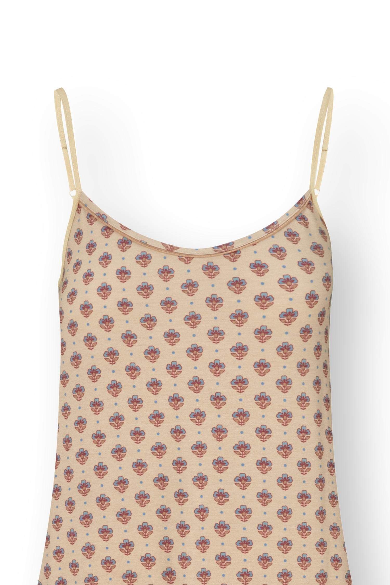 Pip Studio Diezel noční košile na ramínka Jaipur Flower, modrá-khaki