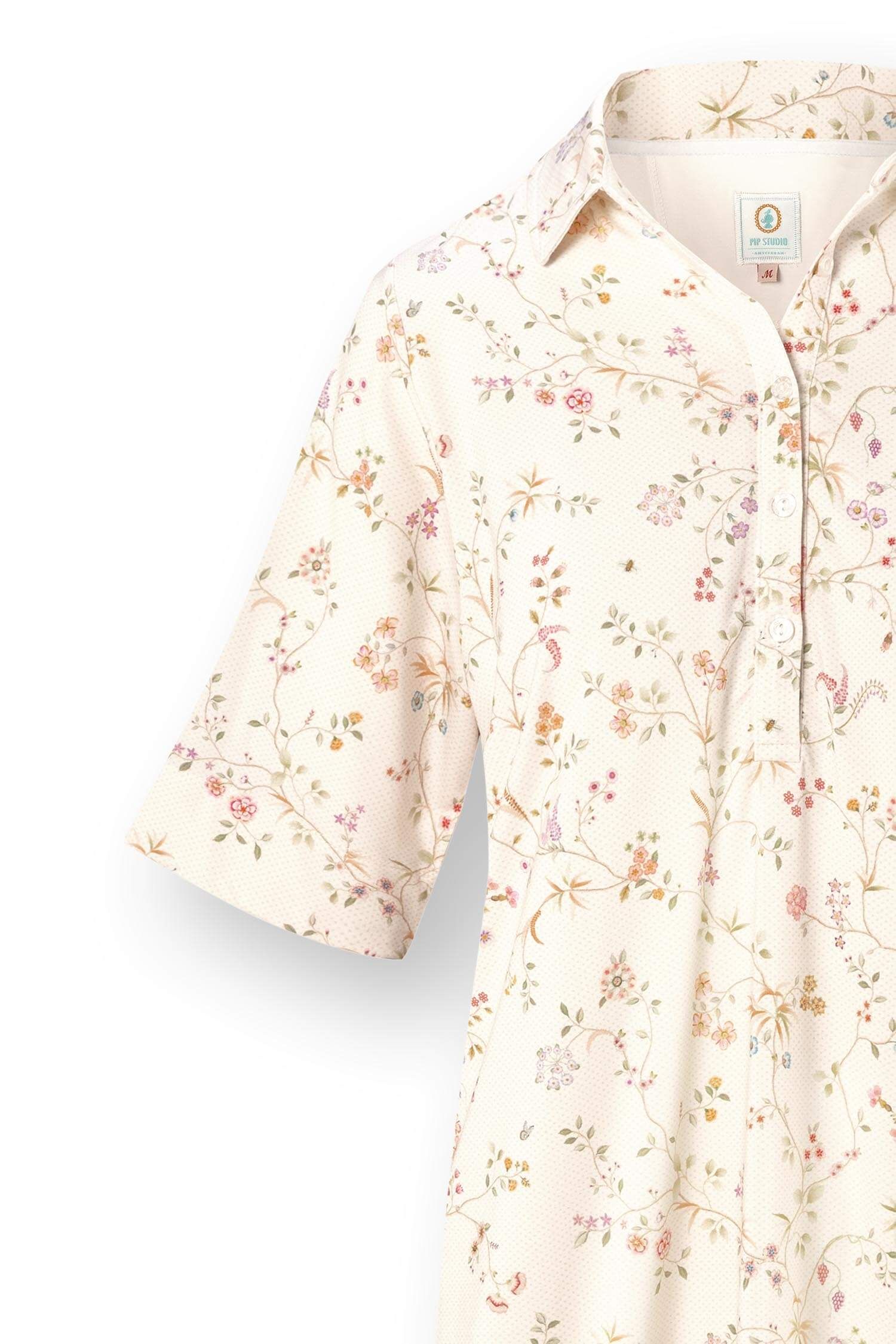 Pip Studio Dewi noční košile Little Delhi, super premium, bílá