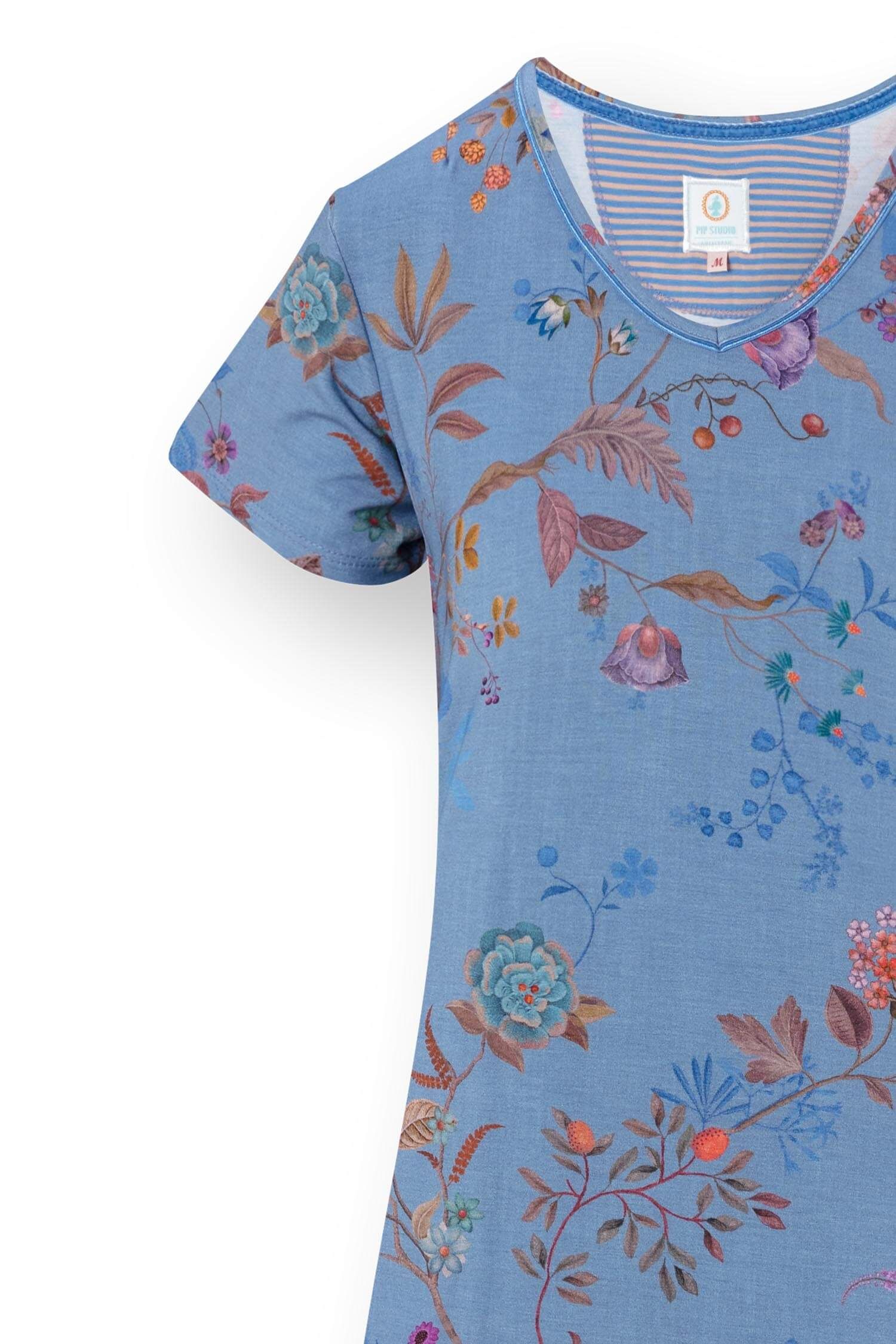 Pip Studio Djoy noční košile Bodhi Flower, modrá