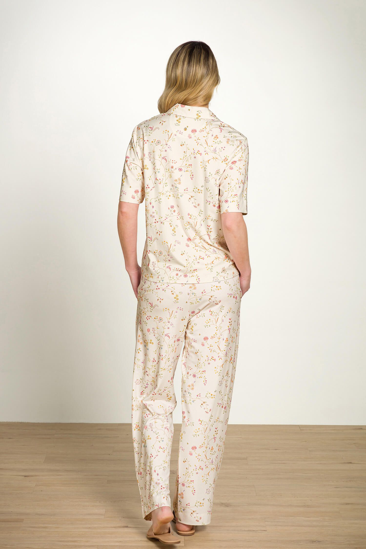 Pip Studio Belin dlouhé kalhoty Little Delhi Off-white