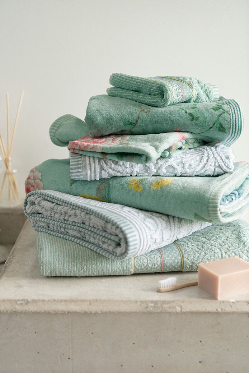 Pip Studio Tile de Pip bavlněný froté ručník světle modrý 55x100 cm