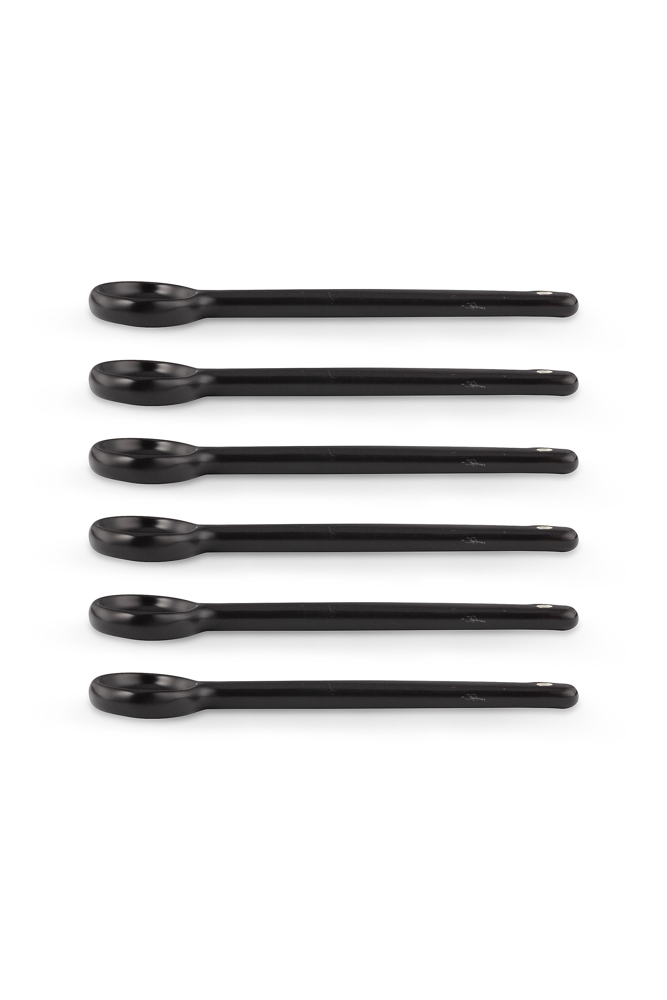 vtwonen Matt Black set 6 porcelánových lžiček, černý 