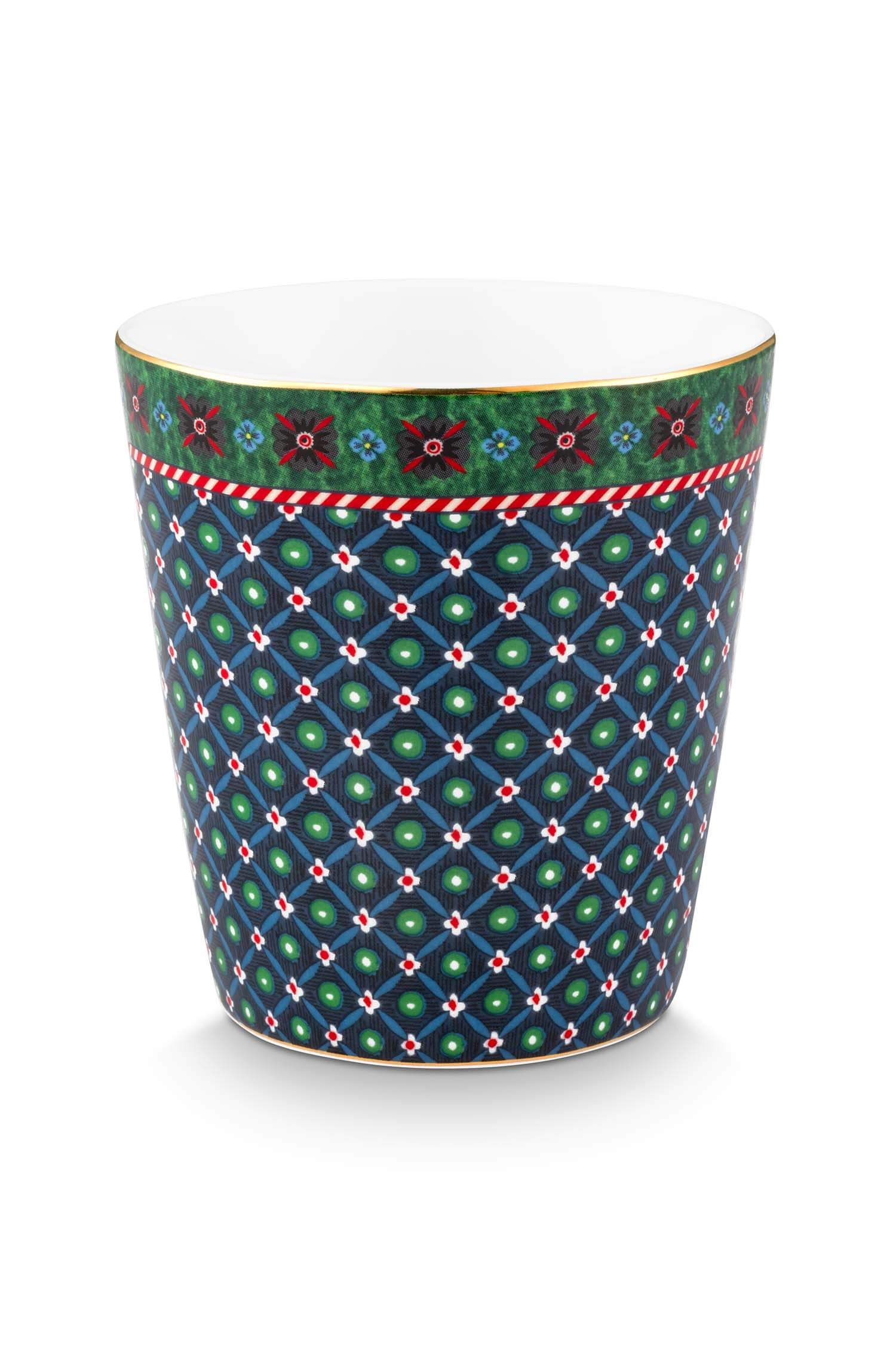 Pip Studio dárková sada 4 hrnků Oriental Berry Blues Blue