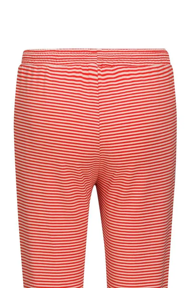 Pip Studio Bobien dlouhé kalhoty Little Sumo Stripe, coral