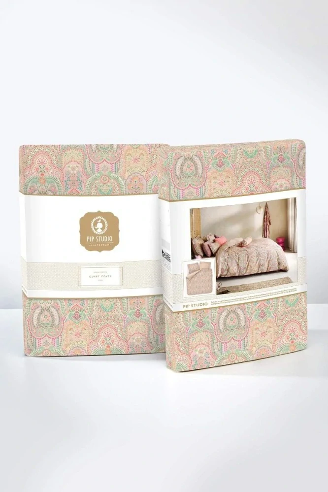 Pip Studio perkálové povlečení Jabali Flower korálové 140x200 + 70x90 cm