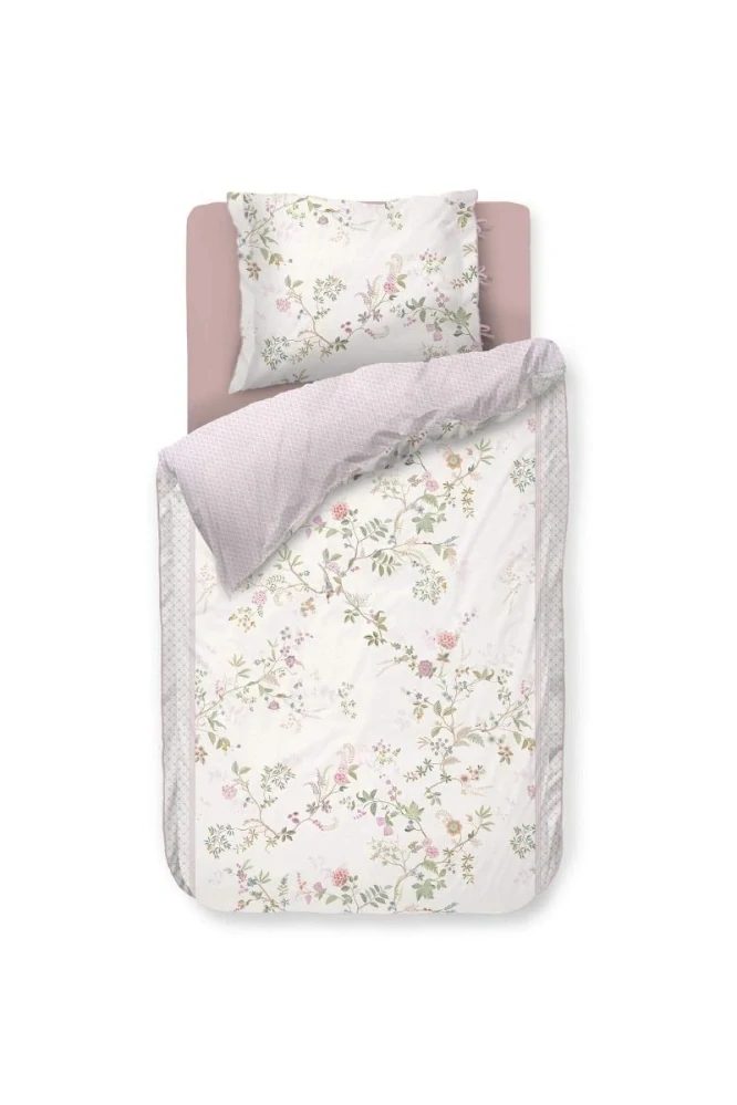 Pip Studio perkálové povlečení Bustani bílé 140x200 + 70x90 cm