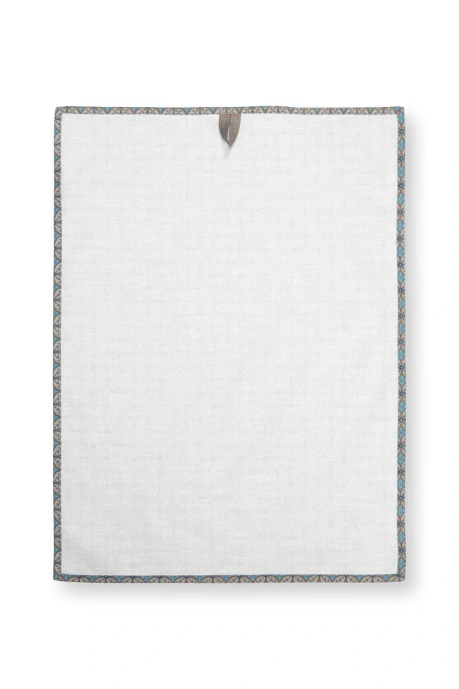 Pip Studio Blooming Tales sada 2 ks bavlněných utěrek, modrá-khaki