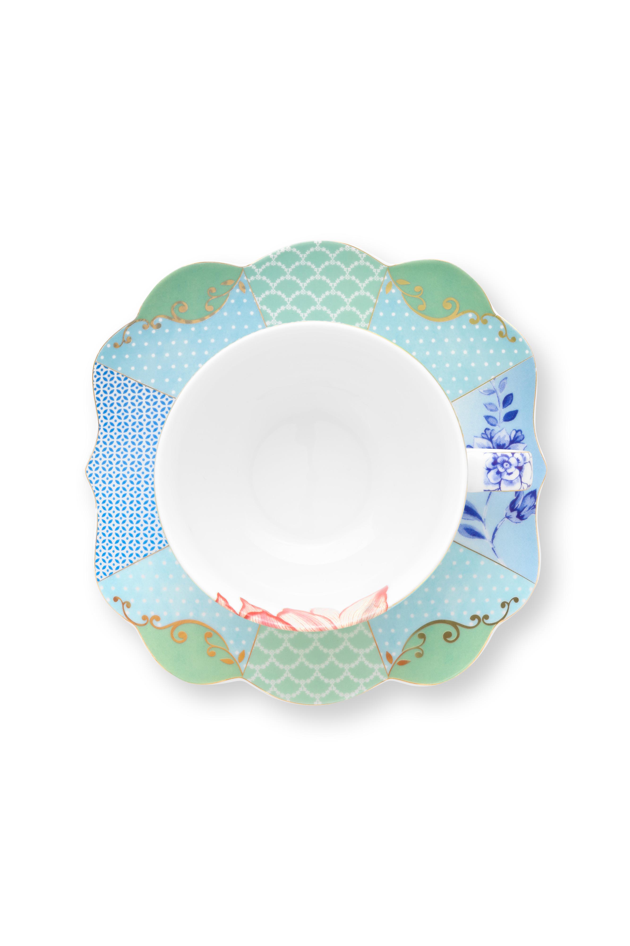 Pip Studio Royal Multi sada 2 ks cappuccino šáleků s podšálky 210ml, barevná