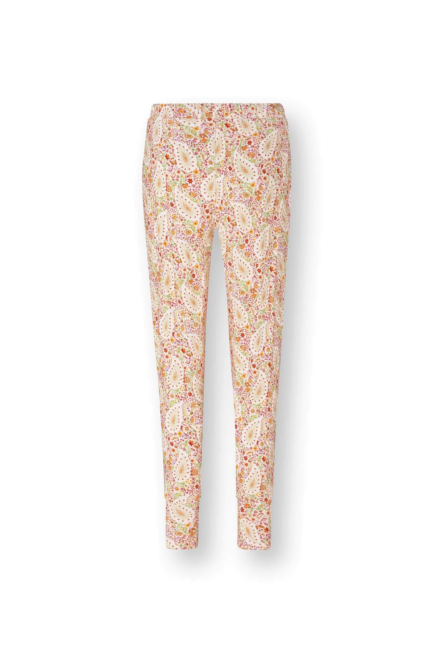 Pip Studio Bobien dlouhé kalhoty Kairi Bloom, červené