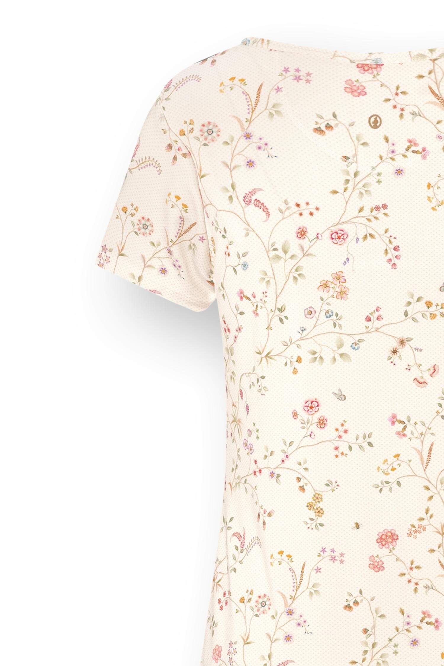 Pip Studio Daisy noční košile Little Delhi, super premium, bílá