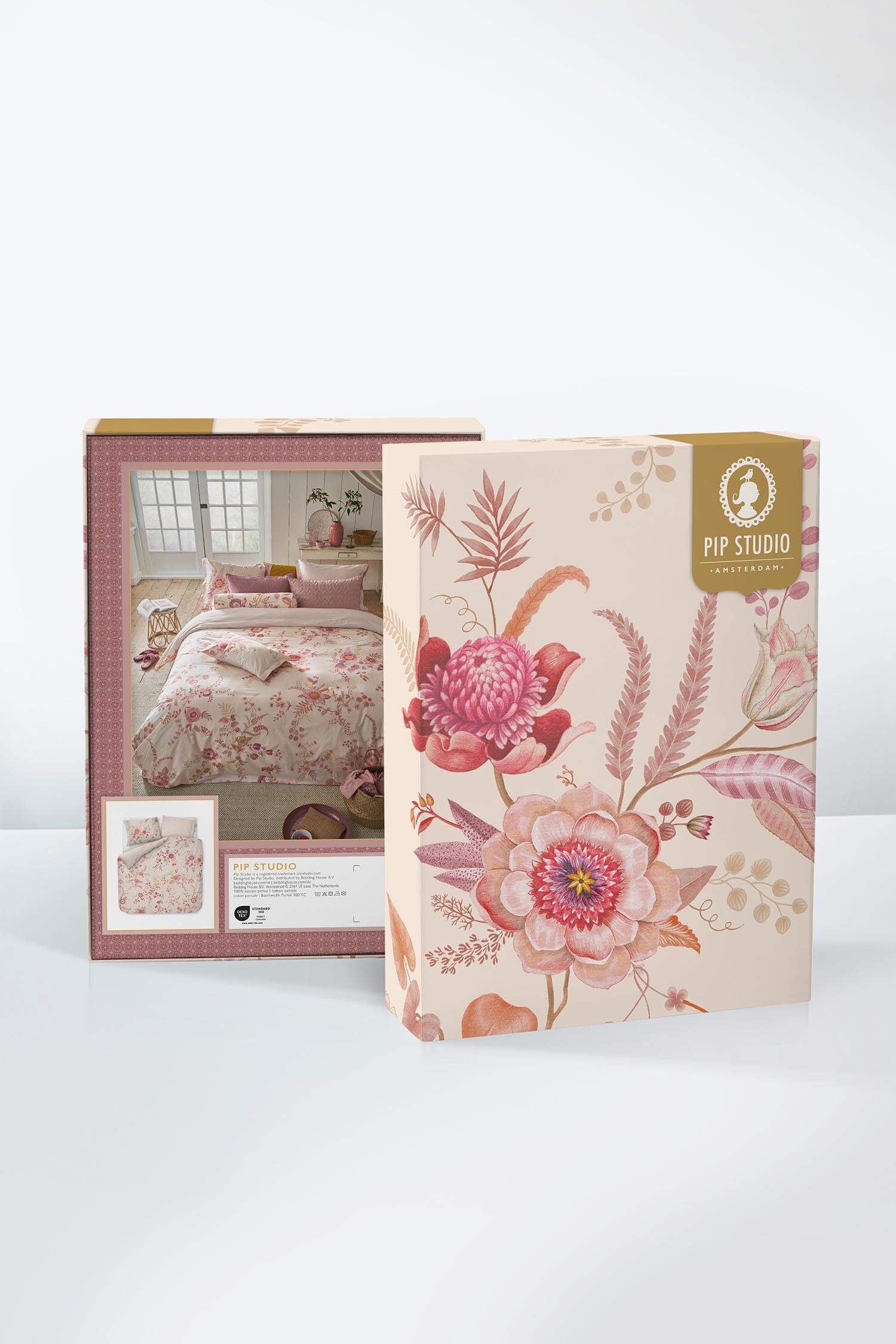 Pip Studio perkálové povlečení Everbloom Light Pink - 140 x 200 cm